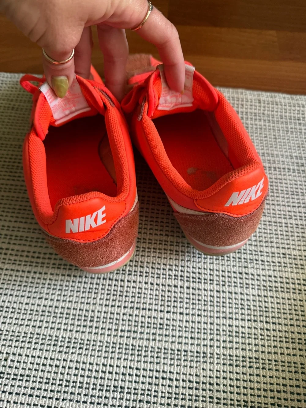 Nike Cortez Women’s Red/Orange and White Low-Top Sneakers